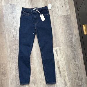 Good American Deep Blue Skinny Jeans